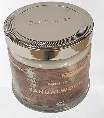 PartyLite 3-Docht- Duftwachsglas "Sandelholz" / "Sandalwood" von PartyLite