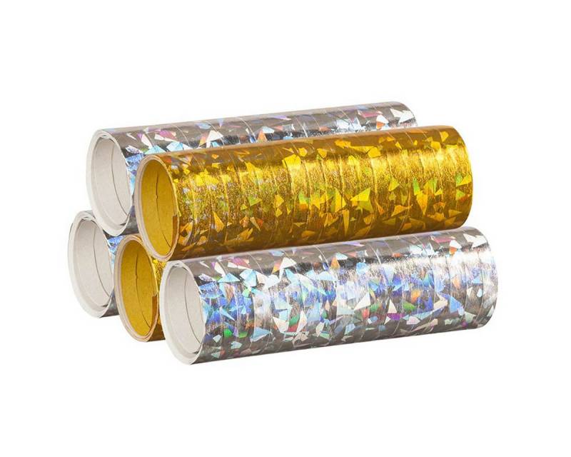 feiermeier Luftschlange Luftschlangen 'Holografisch' 4m / 5 Rollen Gold/Si feiermeier Luftschlange Luftschlangen 'Holografisch' 4m / 5 Rollen Gold/Si von feiermeier