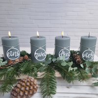Adventskranz Zahlen Rund | 1-4 Verschiedene Farben Acryl Kerzenanhänger Advent Adventskranz Zahlen Rund | 1-4 Verschiedene Farben Acryl Kerzenanhänger Advent von Party24