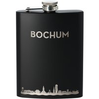 Flachmann | Bochum Bochumer Skyline Luftlinie in Schwarz von Party24