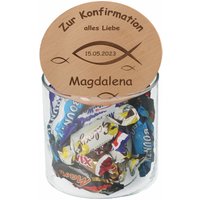 Geschenkglas | Geschenk Zur Konfirmation 530Ml Wunschname Und Datum von Party24