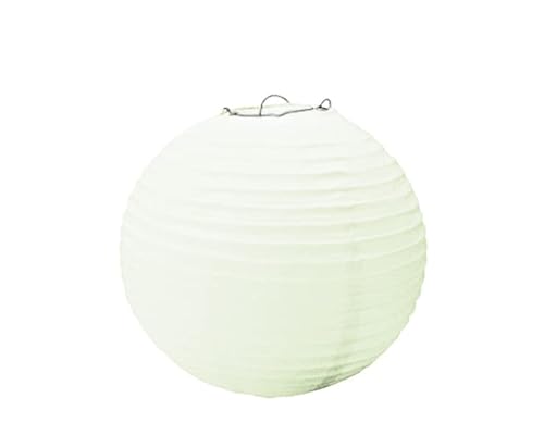 PartyCube, Weiß 3er Set Laterne rund Papier (Ø25cm) 34040 von PartyCube