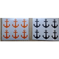 Set Aus 12 Anker Vinyl-Aufkleber von PartyDecalShop