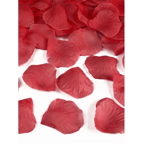 100 Rosenblätter aus Stoff rot Hochzeit Streublumen Blumenkinder Rosenblüten Tischdeko von Deko-Streuschmuck