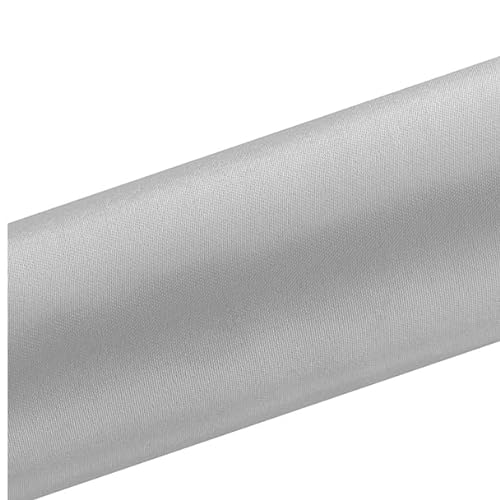 9m lang/16cm breit Satinstoff Satin Tischläufer Hochzeit - silber grau von PartyDeco