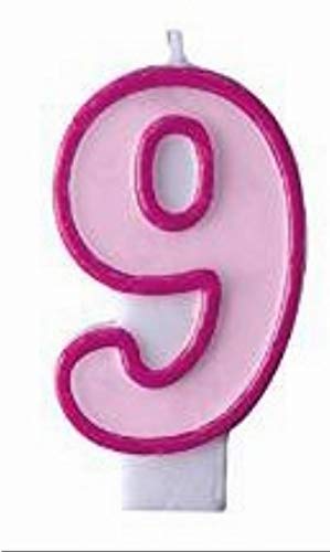 PartyDeco Kerze Nummer 9, Pink PartyDeco Kerze Nummer 9, Pink von PartyDeco
