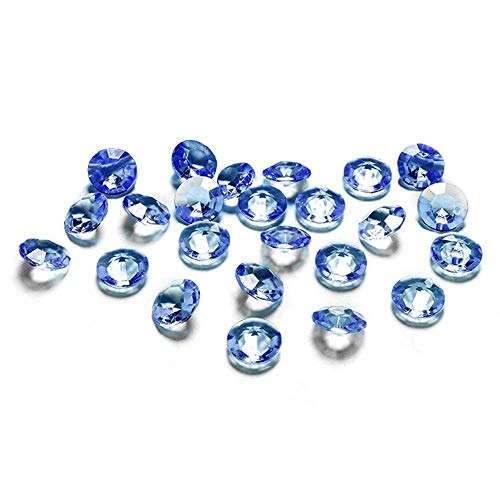 Kristall-Acryl-Diamanten blau, 1,2 cm, 100 Stück von PartyDeco