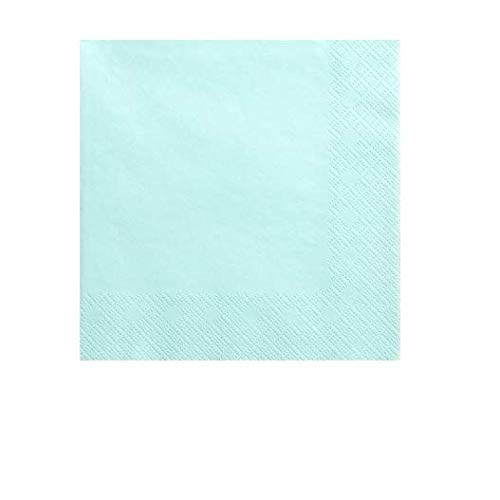 Napkins 3 layers pale turquoise 33x33cm (1 pkt / 20 pc.) von PartyDeco