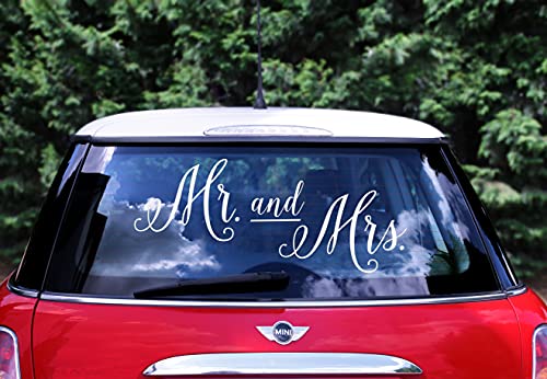 PartyDeco Autoaufkleber mit Mr&Mrs- Autoschmuck Selbstklebend- Hochzeitsbanner Hochzeitsbeschriftung in weiß PartyDeco Autoaufkleber mit Mr&Mrs- Autoschmuck Selbstklebend- Hochzeitsbanner Hochzeitsbeschriftung in weiß von PartyDeco