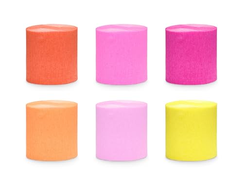 PartyDeco Krepppapierband, Gelb und Orange von PartyDeco