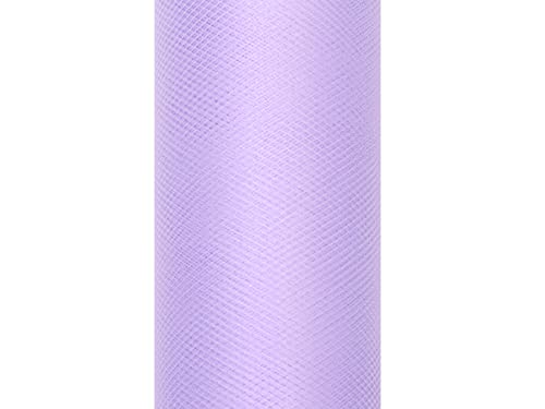 Partydeco Tüll auf der Rolle Flieder 30 cm breit x 9 m lang Tischläufer Stoff von PartyDeco