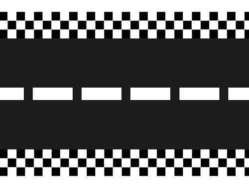 Tischläufer Rennstrecke 40x500cm Vlies - Deko Tischband Rennbahn mit Mittelstreifen und Streckenbegrenzung - Tischdeko Bodendeko Kindergeburtstag Party Tischläufer Rennstrecke 40x500cm Vlies - Deko Tischband Rennbahn mit Mittelstreifen und Streckenbegrenzung - Tischdeko Bodendeko Kindergeburtstag Party von PartyDeco