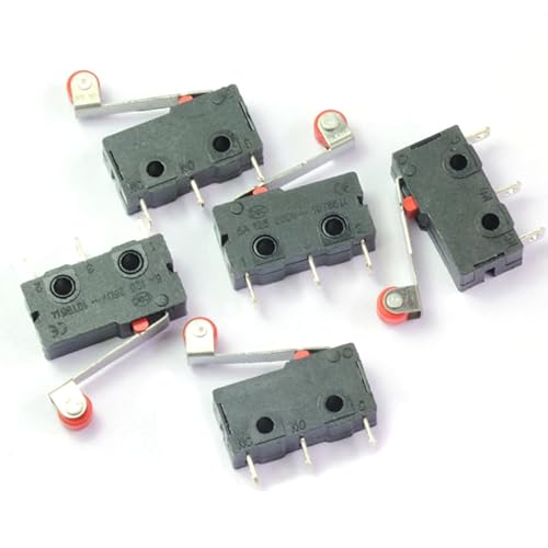 Roller Mikroschalter 5A 250V Spdt Schalter Mit Rollenhebel Hochsensitiver Ein-Aus-Schalter FüR Elektronische GeräTe 2.10 * 1.50 * 0.60Cm Schwarz Roller Mikroschalter 5A 250V Spdt Schalter Mit Rollenhebel Hochsensitiver Ein-Aus-Schalter FüR Elektronische GeräTe 2.10 * 1.50 * 0.60Cm Schwarz von PartyKindom