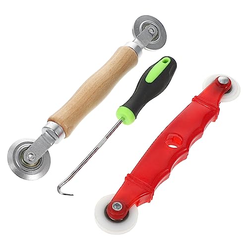 PartyKindom 1 Satz Fensterreparaturwerkzeuge Spline Entferner mit Bildschirmrollen Tool und für Effektive Reparatur von Fliegenschutzgittern und Fenstern von PartyKindom