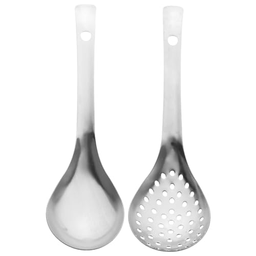 PartyKindom 1 Satz Küchenlöffel Set Teiliges Multifunktionslöffelset mit Schöpflöffel und Lööffel zum Rühren und Servieren Spülmaschinenfest Ergonomisches Design für Küche und Haushalt von PartyKindom
