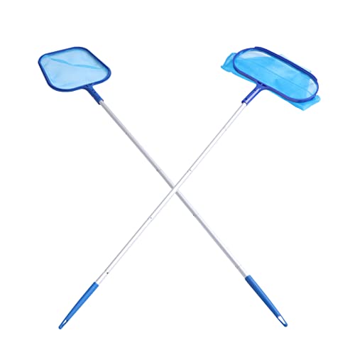 PartyKindom 1 Satz Teleskop Pool Kescher mit Aluminiumstange Teiliges Reinigungsnetz für zum Entfernen von Blättern und Schmutz Feines Netz für Kleine Partikel PartyKindom 1 Satz Teleskop Pool Kescher mit Aluminiumstange Teiliges Reinigungsnetz für zum Entfernen von Blättern und Schmutz Feines Netz für Kleine Partikel von PartyKindom
