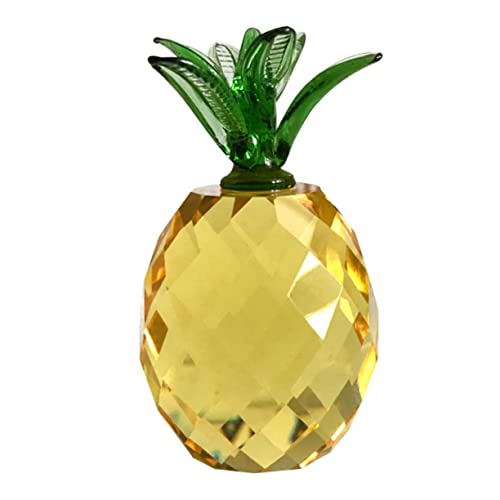 PartyKindom Künstliche Kristall Ananas Dekoration Tisch Handwerk Für Home Büro Lebensechte Tischdekoration Heimdekoration Schreibtischdekoration Dekorativer Ständer von PartyKindom
