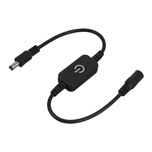 PartyKindom 1 Stück Dimmschalter berühren Dimmer touch wechselschalter schreibtischlampe led Dimmschalter für LED-Streifen LED-Licht-Touch-Schalter Plastik Black von PartyKindom