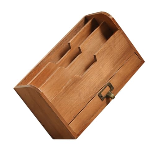 PartyKindom 1 Stück Holz Desktop Organizer Aufbewahrungshalter für Bücher und Dokumente Multifunktionale Tischdekoration für Büro und Zuhause PartyKindom 1 Stück Holz Desktop Organizer Aufbewahrungshalter für Bücher und Dokumente Multifunktionale Tischdekoration für Büro und Zuhause von PartyKindom