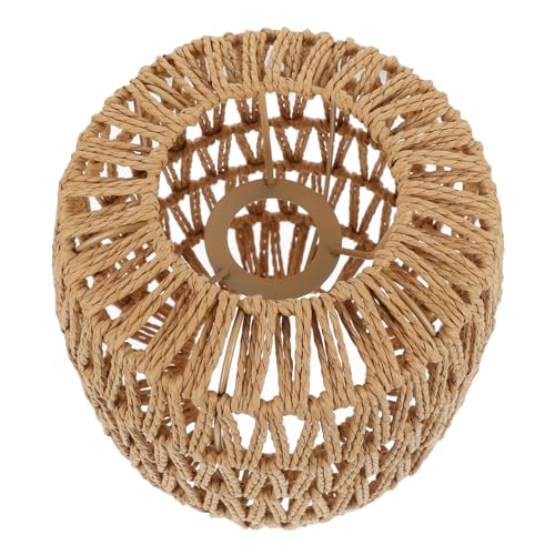 PartyKindom 1 Stück Rattan Lampenschirm Handgefertigte Pendelleuchte für Esszimmer und Dekorativer Lampenabdeckung im Boho Stil Kreative Rattan Lampe für Warme und Elegantes Design PartyKindom 1 Stück Rattan Lampenschirm Handgefertigte Pendelleuchte für Esszimmer und Dekorativer Lampenabdeckung im Boho Stil Kreative Rattan Lampe für Warme und Elegantes Design von PartyKindom