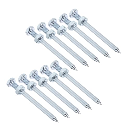 PartyKindom 10 Stück Metall Rasennagel Ersatzspitzen für Bodenbelüftung Rasenlüfter Spikes Stark Eindringend Leicht und Tragbar für Garten Rasenpflege PartyKindom 10 Stück Metall Rasennagel Ersatzspitzen für Bodenbelüftung Rasenlüfter Spikes Stark Eindringend Leicht und Tragbar für Garten Rasenpflege von PartyKindom
