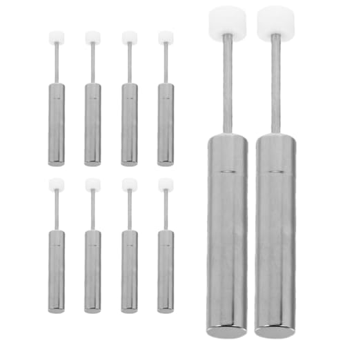 PartyKindom 10 Stück Reduzierdämpfer Mülleimer Schranktür Pufferdämpfer Mülltonnendämpfer Ersatz Soft Close Mechanismus Dämpfer Mülltonnen Langsam Schließender Dämpfer Silber Vernickeltes von PartyKindom