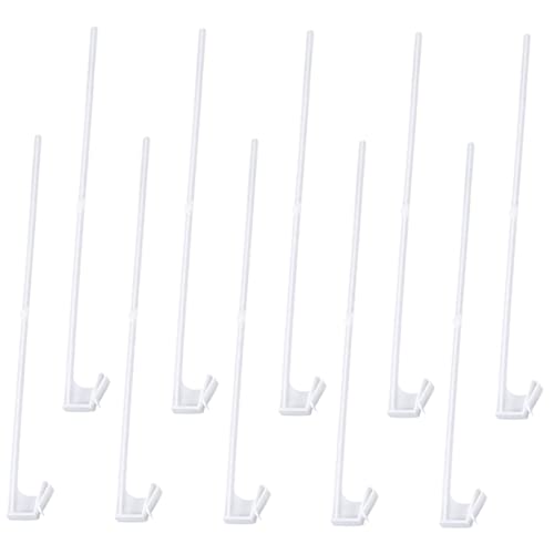 PartyKindom 10 Stück Teiliges Auto Fahnenmast Abnehmbar Verschleißfest mit Clip Design für Einfache an Autofenstern Leicht Robust und Kratzfrei für Fahrzeugdekoration von PartyKindom