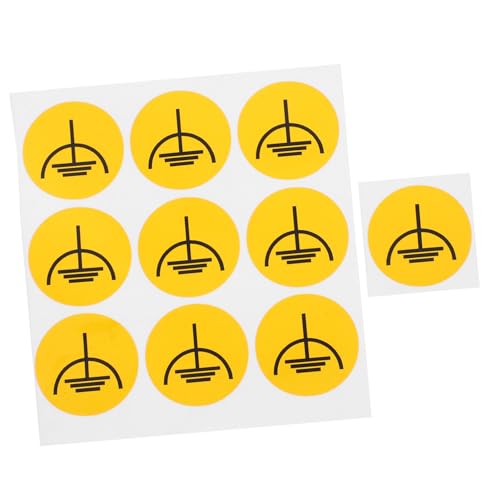 PartyKindom 10 Stück Teiliges Erdungswarnaufkleber für Elektrische Maschinen Sicherheitskennzeichnung Selbstklebend Sichtbar Langlebig für Schalttafeln und Elektrische Anlagen PartyKindom 10 Stück Teiliges Erdungswarnaufkleber für Elektrische Maschinen Sicherheitskennzeichnung Selbstklebend Sichtbar Langlebig für Schalttafeln und Elektrische Anlagen von PartyKindom