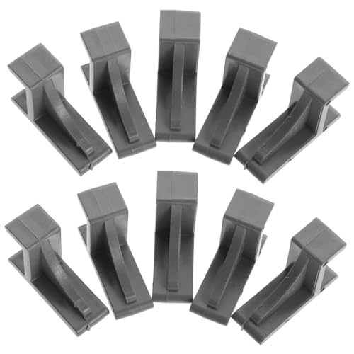 PartyKindom 10 Stück Teiliges Kunststoff Regalclips für Kühlschrank und Gefrierschrank Stabile Halterungen zur Befestigung von Einlegeböden Einfache Montage Langlebig und Handschonend von PartyKindom