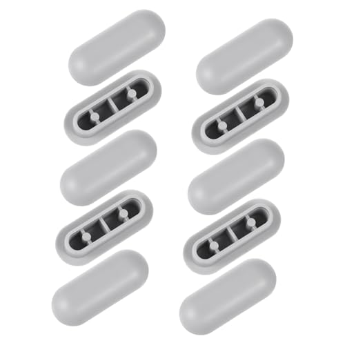 PartyKindom 10 Stück Teiliges Wc Sitz Polster Rutschfeste Selbstklebende Toilette Sitz Dämpfer Geräuschreduzierende Auflage für Toilettendeckel Geeignet für Badezimmer Hotels und Schulen von PartyKindom