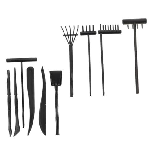 PartyKindom 10stücke Zen-Garten-werkzeugset Mit Rechen Zubehör Für Mini-sandtisch Wiederverwendbar Für Meditation Und Gestaltung von PartyKindom