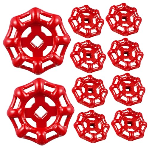 PartyKindom 10Stücke Teiliges Gusseisen Ventilgriff Metall Handrad für Wasserrohr Zuverlässige Abdichtung Einfache Handhabung Langlebig Rot für Verschiedene Wasseranwendungen PartyKindom 10Stücke Teiliges Gusseisen Ventilgriff Metall Handrad für Wasserrohr Zuverlässige Abdichtung Einfache Handhabung Langlebig Rot für Verschiedene Wasseranwendungen von PartyKindom