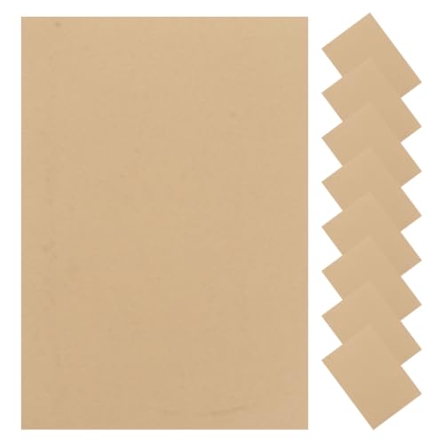 PartyKindom 100 Blatt Kraftpapier Briefpapier Dickes Vintage Schreibpapier Vielseitig für Briefumschläge Verpackung Scrapbook Basteln Hochwertiges Buchbindepapier von PartyKindom