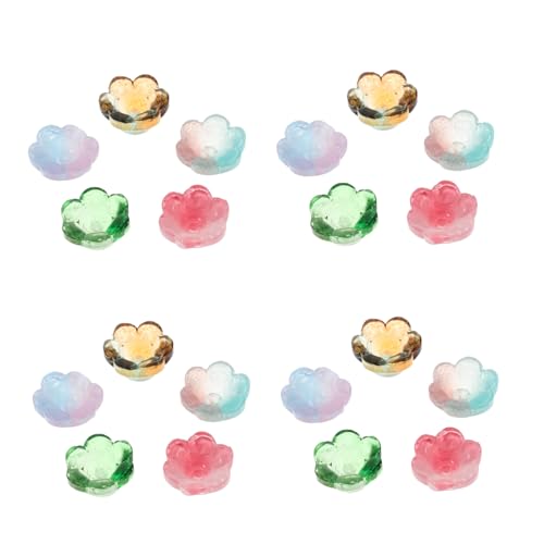 PartyKindom 100 Stück Farbverlauf Glas Glockenblumen Perlen Bunte Blumen Charms für Schmuckherstellung Leichte DIY Perlen für Armbänder Halsketten Ohrringe Handgemachte Schmuck Zubehör PartyKindom 100 Stück Farbverlauf Glas Glockenblumen Perlen Bunte Blumen Charms für Schmuckherstellung Leichte DIY Perlen für Armbänder Halsketten Ohrringe Handgemachte Schmuck Zubehör von PartyKindom
