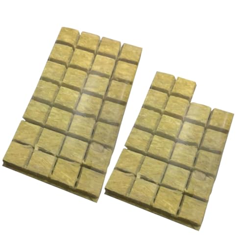 PartyKindom 100 Stück Soilless Grow Starter Cubes Plug Hohe Wasserspeicherung Luftdurchlässig Hydroponisch Anzuchtwürfel für Garten Stecklinge Einfache Anwendung Indoor Pflanzenanzucht von PartyKindom