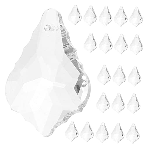 PartyKindom 10Stücke Kristallanhänger Transparente Hängedekoration für Kronleuchter und Hochzeiten Leichte Prismen für Stilvolle Raumgestaltung und Festliche Anlässe von PartyKindom