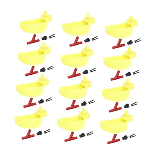 PartyKindom 12stücke Wasserschale Für Vögel Und Tauben Vogelwasserschale Aus Kunststoff Groß Links Mit Automatischem Füllen Einfach Zu Reinigen Vogelfutterschale Für Käfigzubehör von PartyKindom