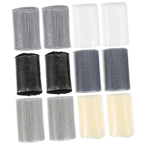 PartyKindom 12 Stück Teiliges Latch Hook Garn aus Langlebiger Acrylfaser Weich und Farbintensiv für DIY Teppiche Kissen und Decken Flauschig und Einfach zu Verarbeiten für Handarbeiten und von PartyKindom