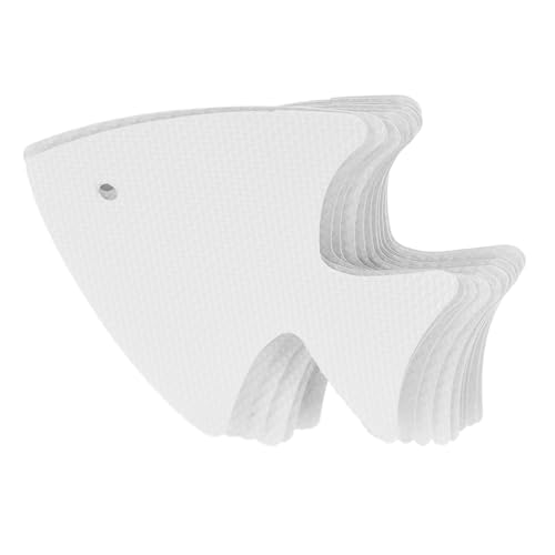 PartyKindom 12 Stück Teiliges Transparente Fischform Rutsch Badewannenaufkleber aus Langlebigem Selbstklebend rutschfest für Bad Dusche Treppen und Glatte Oberflächen Sicherheitssteigernd von PartyKindom