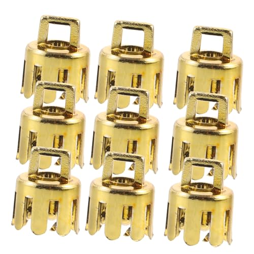 PartyKindom 12 Stück Weihnachtskugel Ersatzkappen Gold Dekorative Baumanhänger DIY Basteln und Einfach zu Befestigen PartyKindom 12 Stück Weihnachtskugel Ersatzkappen Gold Dekorative Baumanhänger DIY Basteln und Einfach zu Befestigen von PartyKindom