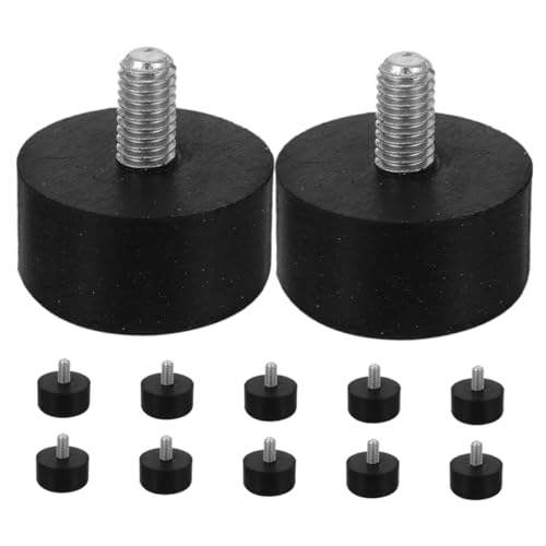 PartyKindom 12stücke Gummifüße Zum Anschrauben Nivellierfüße Verstellbare Möbelstützen Für Tisch Und Stuhlbeine rutschfeste Fußpolster Aus Gummi Für Küchenschränke Und Betten von PartyKindom