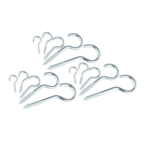 PartyKindom 15 Stück Teiliges Schraubhaken Schwere mit Fragezeichen form Stabile Deckenhaken zum Aufhängen und Stauraumoptimierung Einfache Montage Vielseitig für Haushalt und Werkstatt PartyKindom 15 Stück Teiliges Schraubhaken Schwere mit Fragezeichen form Stabile Deckenhaken zum Aufhängen und Stauraumoptimierung Einfache Montage Vielseitig für Haushalt und Werkstatt von PartyKindom