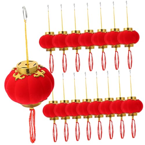 PartyKindom 16 Stück Teiliges Kleine Rote Laternenhänger mit Faden Chinesische Neujahrsdekoration für Balkon Garten Party Wiederverwendbar Traditionelle Festliche Ornamente PartyKindom 16 Stück Teiliges Kleine Rote Laternenhänger mit Faden Chinesische Neujahrsdekoration für Balkon Garten Party Wiederverwendbar Traditionelle Festliche Ornamente von PartyKindom