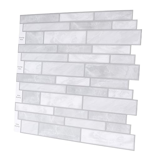 PartyKindom 1Blatt Selbstklebender Fliesenaufkleber Dekorativer Wandaufkleber für Küche Badezimmer Wohnzimmer Pet Material Einfach Anzubringen Wasserfest PartyKindom 1Blatt Selbstklebender Fliesenaufkleber Dekorativer Wandaufkleber für Küche Badezimmer Wohnzimmer Pet Material Einfach Anzubringen Wasserfest von PartyKindom