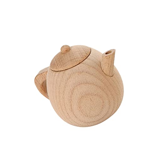 PartyKindom 1Pc Geschirr Kochen Servierutensilien Tee Töpfe Simulation Geschirr Holz Geschirr von PartyKindom