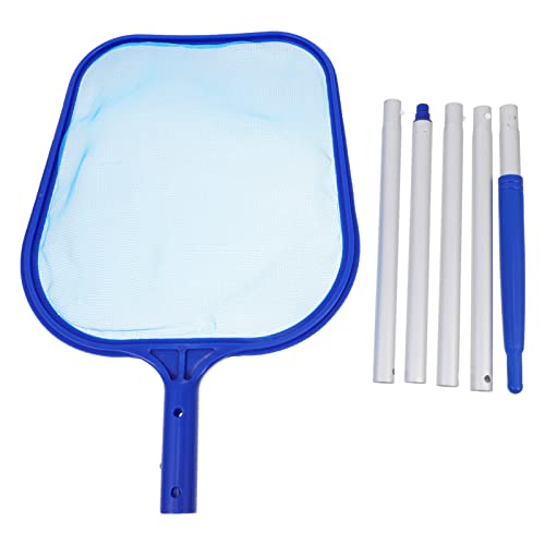 PartyKindom 1Satz Pool Kescher mit Teiligem Aluminiumgriff Handlicher Oberflächenskimmer für Schwimmbäder Teiche und zur Entfernung von Blättern und Schmutz von PartyKindom
