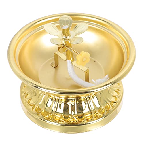 PartyKindom 1Stück Buddhistische Butterlampe Halter aus Legierung Vintage Design für Kerzenzeremonie Buddha Lampenbasis für Votiv und Altarnutzung Langlebig PartyKindom 1Stück Buddhistische Butterlampe Halter aus Legierung Vintage Design für Kerzenzeremonie Buddha Lampenbasis für Votiv und Altarnutzung Langlebig von PartyKindom