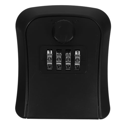 PartyKindom 1Stück Schlüsselsafe mit Code Tragbare Schlüsselaufbewahrungsbox für Außen Sicherer Wandmontage Schlüsselkasten Schwarz für Zuhause und Unternehmen PartyKindom 1Stück Schlüsselsafe mit Code Tragbare Schlüsselaufbewahrungsbox für Außen Sicherer Wandmontage Schlüsselkasten Schwarz für Zuhause und Unternehmen von PartyKindom