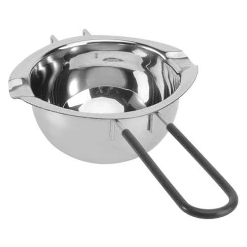 PartyKindom 1Stück Schmelztopf mit Silikongriff Küchenware zum Schmelzen von Butter Käse Schokolade und Wachs Ergonomisch und Hitzebeständig für DIY Kreationen und PartyKindom 1Stück Schmelztopf mit Silikongriff Küchenware zum Schmelzen von Butter Käse Schokolade und Wachs Ergonomisch und Hitzebeständig für DIY Kreationen und von PartyKindom