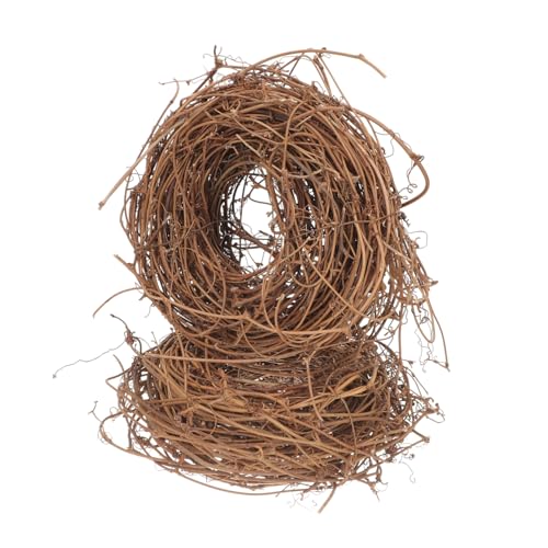 PartyKindom 2 Rollen Natürliche Rattan Girlanden DIY Bastelkranzmaterialien für Weihnachtsdekorationen Langlebig Trockene Pflanze Vielseitig Einsetzbar für Türkränze Wanddeko Festliche von PartyKindom